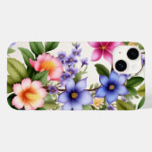 Kleurrijke lente bloemenpatroon Elegante bloemkuns Case-Mate iPhone Case (Achterkant (horizontaal))