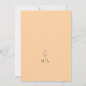 Kleurrijke lente bruiloft uitnodiging (Achterkant)