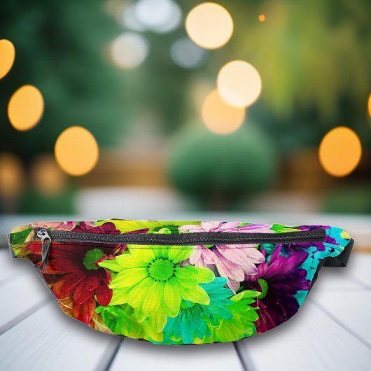 Kleurrijke lente madeliefjes bloemig heuptasje