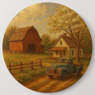 Kleurrijke lente/Pasen vintage patchwork quilt Ronde Button 6,0 Cm
