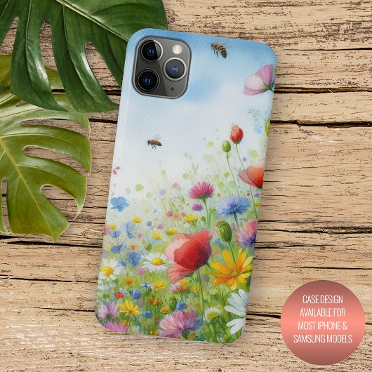 Kleurrijke Lente Veldbloemen Bloemen Bloemen Bloem Case-Mate iPhone Case