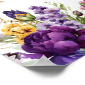 Kleurrijke Lente Vrijgezellenfeest Welkom Poster (Hoek)