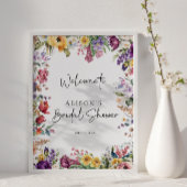 Kleurrijke Lente Vrijgezellenfeest Welkom Poster