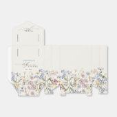 Kleurrijke lente weide met wilde bloemen  Baby Sho Bedankdoosjes (Uitgevouwen)