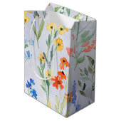 Kleurrijke lente weide met wilde bloemen medium cadeauzakje (Achterkant Gekanteld)