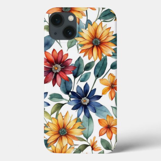 Kleurrijke lente Wildbloemen bloemmotief Case-Mate iPhone Case (Achterkant)