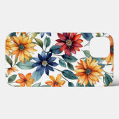 Kleurrijke lente Wildbloemen bloemmotief Case-Mate iPhone Case (Achterkant (horizontaal))