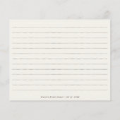 Kleurrijke Lente Wilde Bloem Bruiloft Receptie Uit (Achterkant)