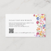 Kleurrijke lente wilde bloemen weide website detai informatiekaartje (Voorkant)