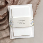 Kleurrijke Lente Wilde Bloemenweide Tuin Bruiloft Uitnodigingen Wikkel