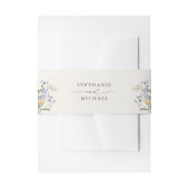 Kleurrijke Lente Wilde Bloemenweide Tuin Bruiloft Uitnodigingen Wikkel (Voorkant Voorbeeld)