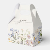 Kleurrijke lente Wildflower beemdweide Garden Wedd Bedankdoosjes (Voorkant Zijde)