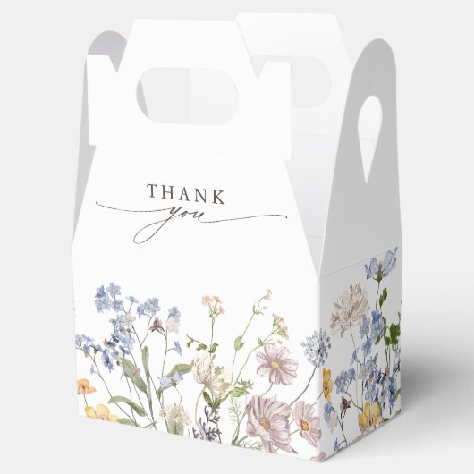 Kleurrijke lente Wildflower beemdweide Garden Wedd Bedankdoosjes (Geopend)