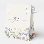 Kleurrijke lente Wildflower beemdweide Garden Wedd Bedankdoosjes (Achterkant)