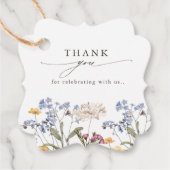 Kleurrijke lente Wildflower beemdweide Garden Wedd Bedankjes Labels (Voorkant)