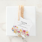 Kleurrijke lente Wildflower beemdweide Garden Wedd Bedankjes Labels (In situ)