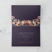 Kleurrijke lente Wildflower beemdweide Garden Wedd Bedankkaart (Binnen)