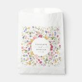 Kleurrijke lente Wildflower beemdweide Garden Wedd Bedankzakje (Voorkant)