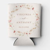 Kleurrijke lente Wildflower beemdweide Garden Wedd Blikjeskoeler (Voorkant)