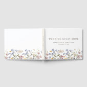 Kleurrijke lente Wildflower beemdweide Garden Wedd Gastenboek (Volledig)