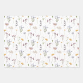 Kleurrijke lente Wildflower beemdweide Garden Wedd Inpakpapier Vel (Voorkant 3)