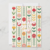 Kleurrijke lente Wildflower beemdweide Garden Wedd Kaart (Achterkant)