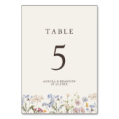 Kleurrijke lente Wildflower beemdweide Garden Wedd Kaart (Voorkant)