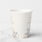 Kleurrijke lente Wildflower beemdweide Garden Wedd Papieren Bekers (Rechts)