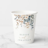 Kleurrijke lente Wildflower beemdweide Garden Wedd Papieren Bekers (Achterkant)