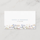 Kleurrijke lente Wildflower beemdweide Garden Wedd Plaatskaartje (Achterkant)