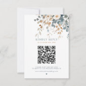 Kleurrijke lente Wildflower beemdweide Garden Wedd RSVP Kaartje (Voorkant)