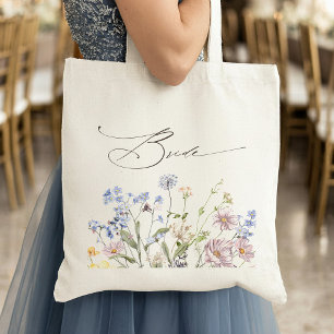 Kleurrijke lente Wildflower beemdweide Garden Wedd Tote Bag