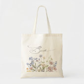 Kleurrijke lente Wildflower beemdweide Garden Wedd Tote Bag (Voorkant)