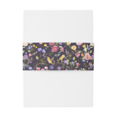 Kleurrijke lente Wildflower beemdweide Garden Wedd Uitnodigingen Wikkel (Achterkant Voorbeeld)