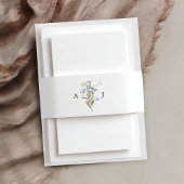 Kleurrijke lente Wildflower beemdweide Garden Wedd Uitnodigingen Wikkel