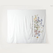 Kleurrijke lente Wildflower beemdweide Garden Wedd Wandkleed (Voorkant (horizontaal))