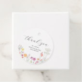 Kleurrijke lente Wildflower bruiloft Bedankjes Labels (In situ)