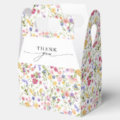 Kleurrijke lente Wildflower Meadow Garden Wedding  Bedankdoosjes (Geopend)
