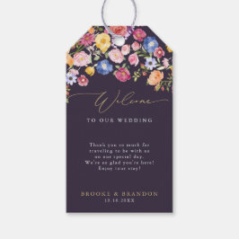 Kleurrijke lente Wildflower Meadow Garden Wedding  Cadeaulabel