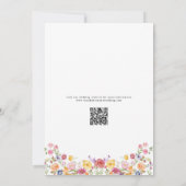 Kleurrijke lente Wildflower Meadow Garden Wedding  Save The Date (Achterkant)