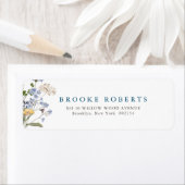 Kleurrijke lente Wildflower Meadow Tuin Adres Etiket (Insitu)