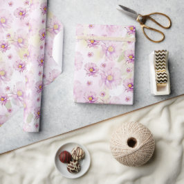 Kleurrijke lente zomer bloementuin Boho Cadeaupapier