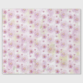 Kleurrijke lente zomer bloementuin Boho Cadeaupapier (Vlak)