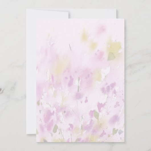 Kleurrijke lente zomer bloementuin Boho Kaart (Achterkant)