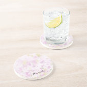 Kleurrijke lente zomer bloementuin Boho Zandsteen Onderzetter (Zijkant)