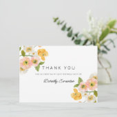 Kleurrijke lentebloemen 90ste verjaardag bedankkaart (Staand voorkant)