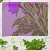 Kleurrijke  lentebloemen + aangepaste naam theedoek (Gevouwen)