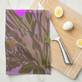 Kleurrijke  lentebloemen + aangepaste naam theedoek (Quarter Fold)