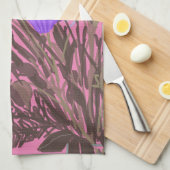 Kleurrijke  lentebloemen + aangepaste naam theedoek (Quarter Fold)