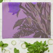 Kleurrijke lentebloemen + aangepaste naam theedoek (Gevouwen)